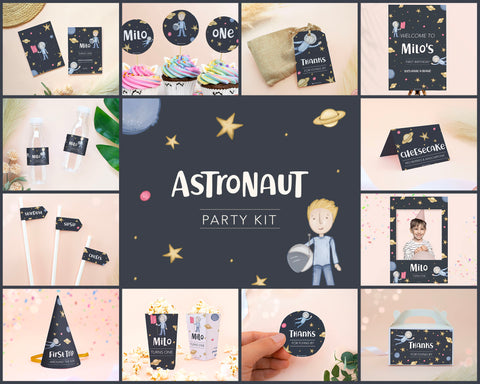 Astronaut - Party Kit Self Editing Templates